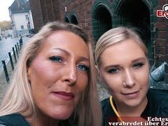 Zwei deutsche Lesben beim Sexdate Lana Vegas und Lena Nitro