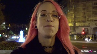 GERMAN SCOUT – CRAZY PINK HAIR LATINA GIRL LILIAN I EYE ROLLING ORGASM I PICKUP SEX