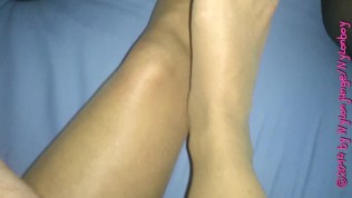 Known: nylon feet on cock