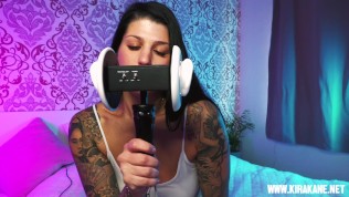 ASMR – Licking my big natural Boobs