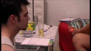 mature lady humiliate her young slave boy