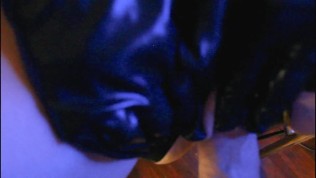 Eva Latex sex in chair wet pussy slowly fucked big dick leather ebony german hot milf mask POV gonzo