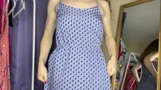 Trying on sundresses with out panties for you (4K)