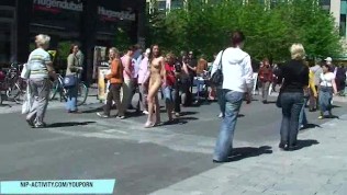 German Babe July Naked On Public Streets