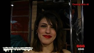 Gorgeous brunette babe Irina wants every guy to cum on her pretty face