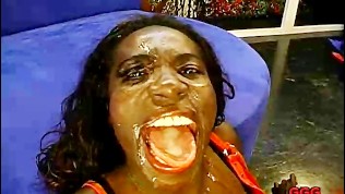 Interracial Lesbo Bukkake Sperm-A-Thon!