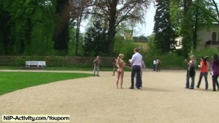 Lenja – Hot German Babe Nude In Public Streets