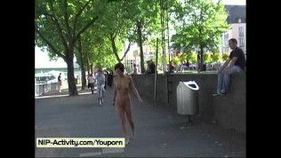 Nathy – Hot Public Nudity With Sweet German Chick