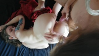 Passionate Amateur Couple Filming Their Morning Sex