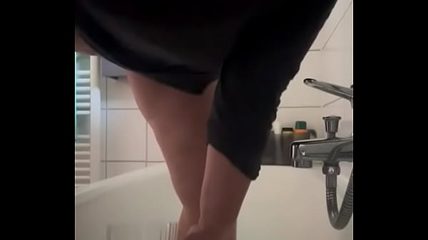 German busty blonde hottie peeing Glass